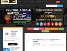 Tablet Screenshot of dealitem.com